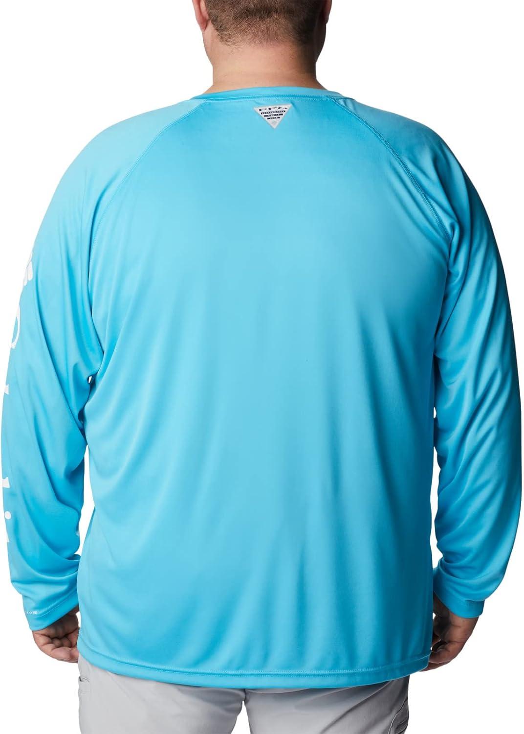 imageColumbia Mens PFG Terminal Tackle Long Sleeve ShirtAtollWhite Logo