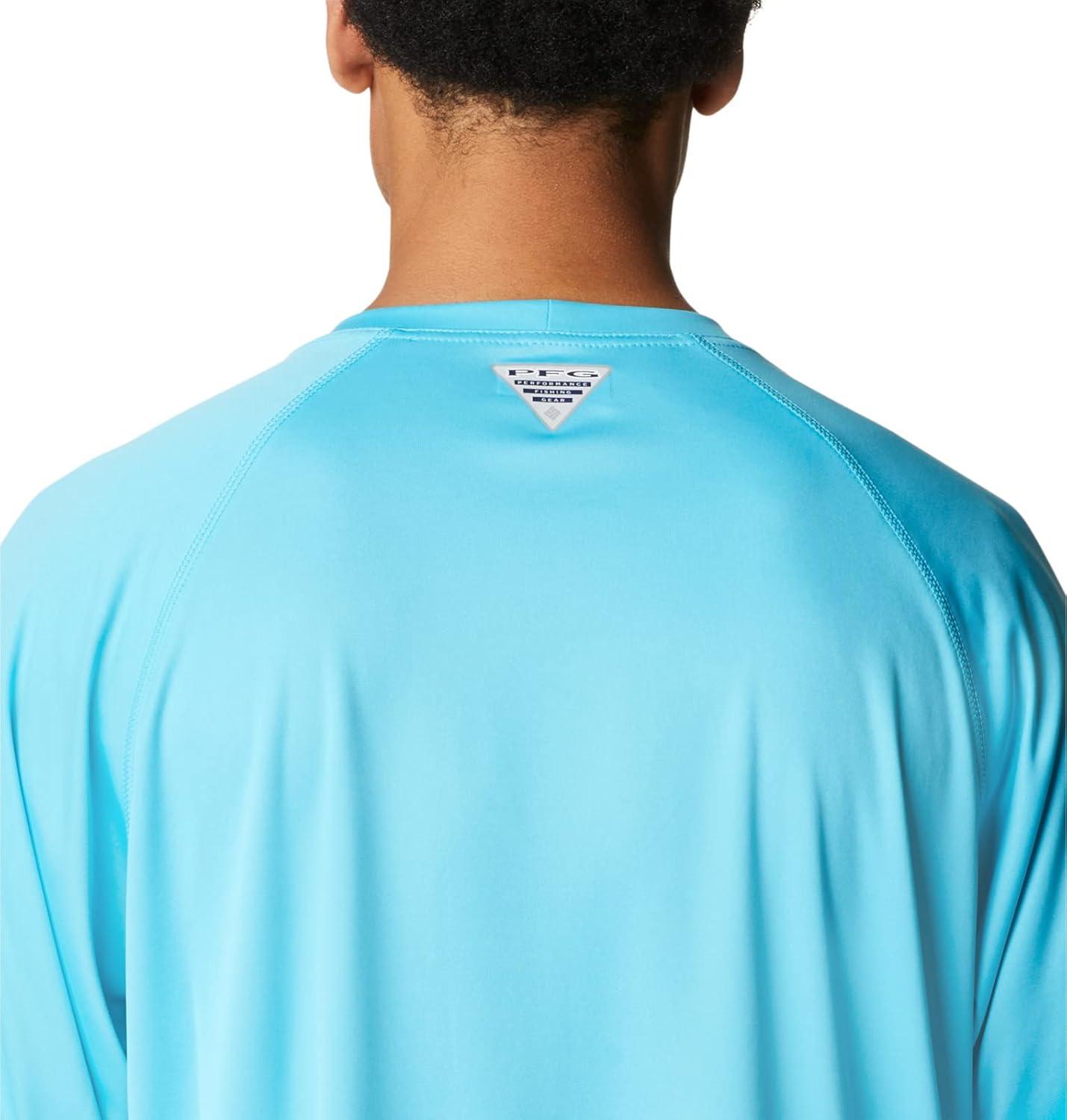 imageColumbia Mens PFG Terminal Tackle Long Sleeve ShirtAtollWhite Logo