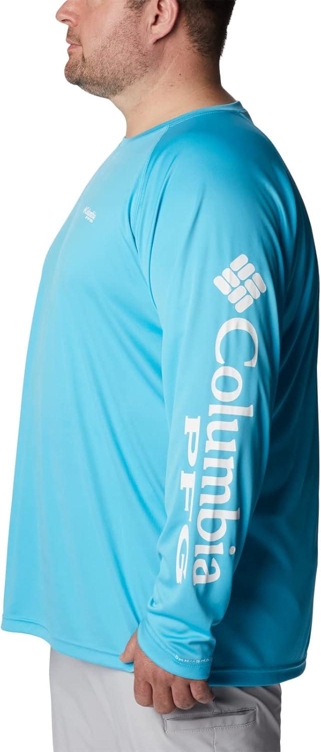 imageColumbia Mens PFG Terminal Tackle Long Sleeve ShirtAtollWhite Logo