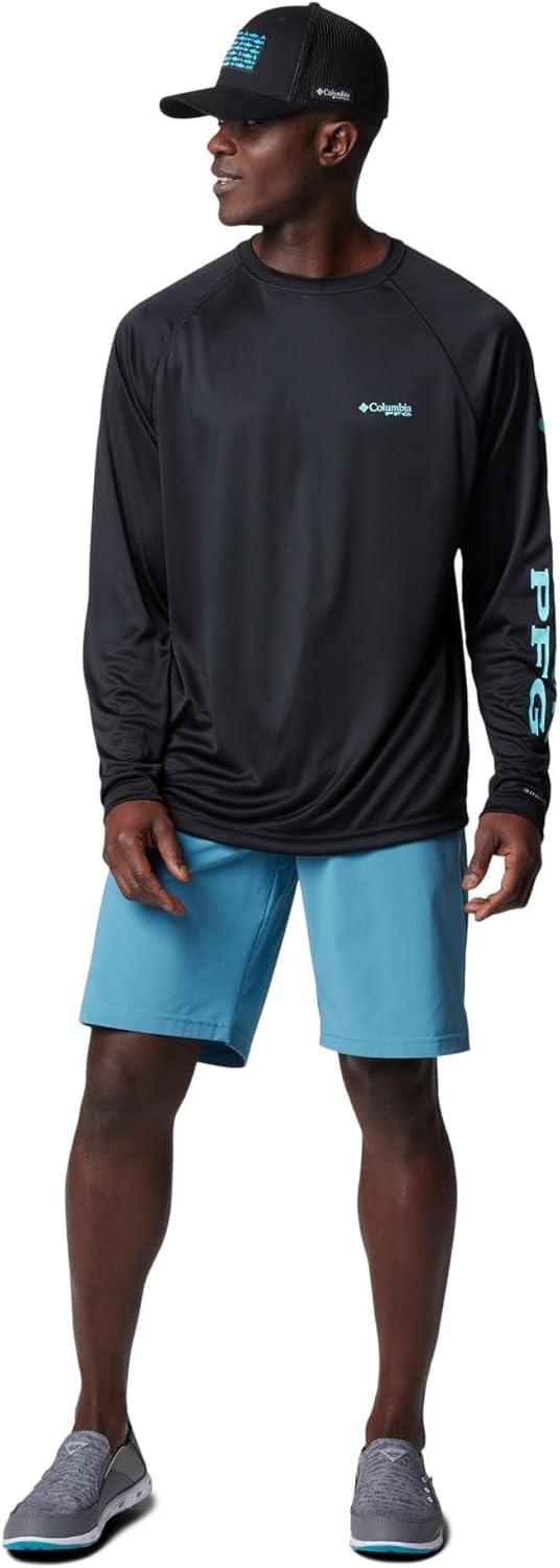 imageColumbia Mens PFG Terminal Tackle Long Sleeve ShirtBlackGulf Stream Logo