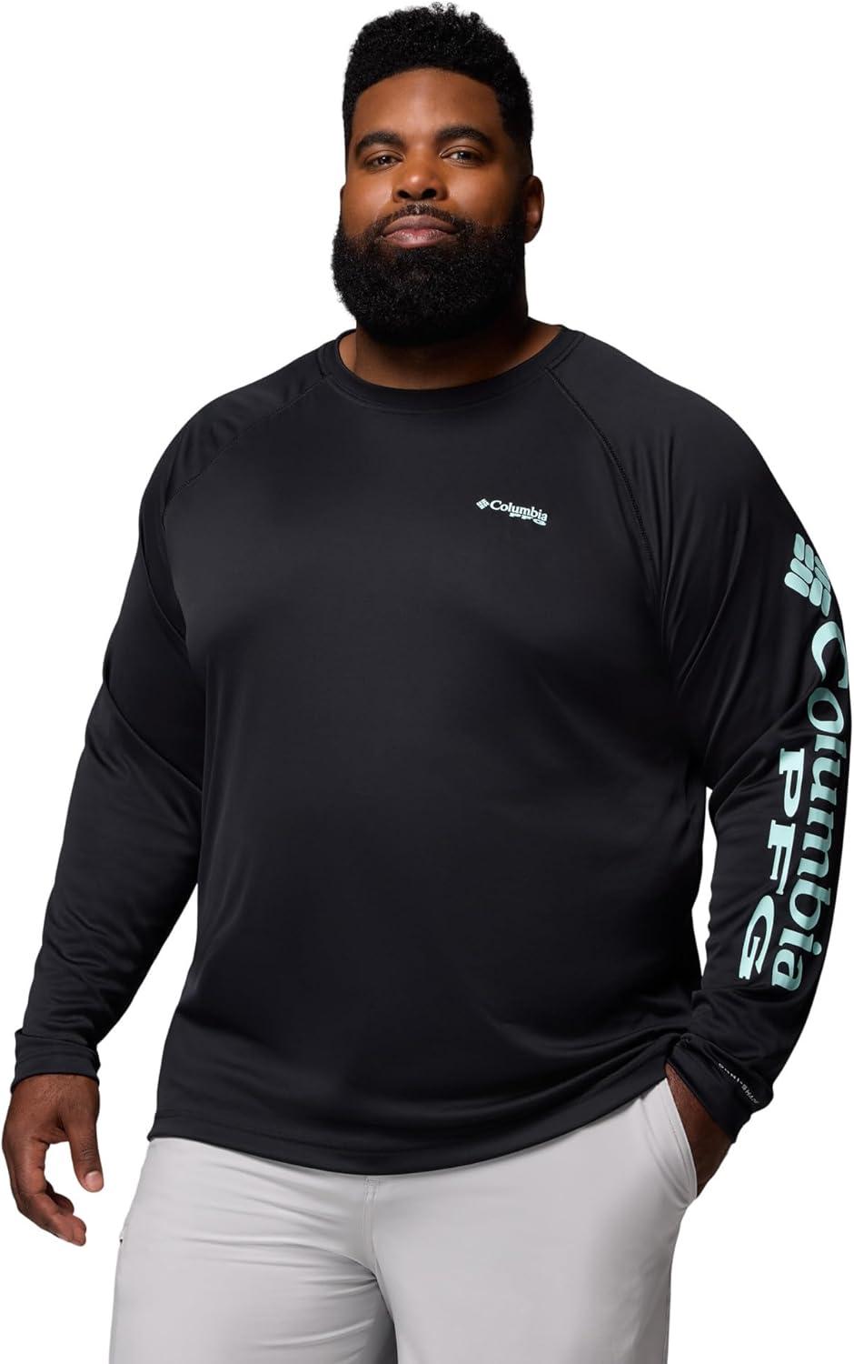 imageColumbia Mens PFG Terminal Tackle Long Sleeve ShirtBlackGulf Stream Logo