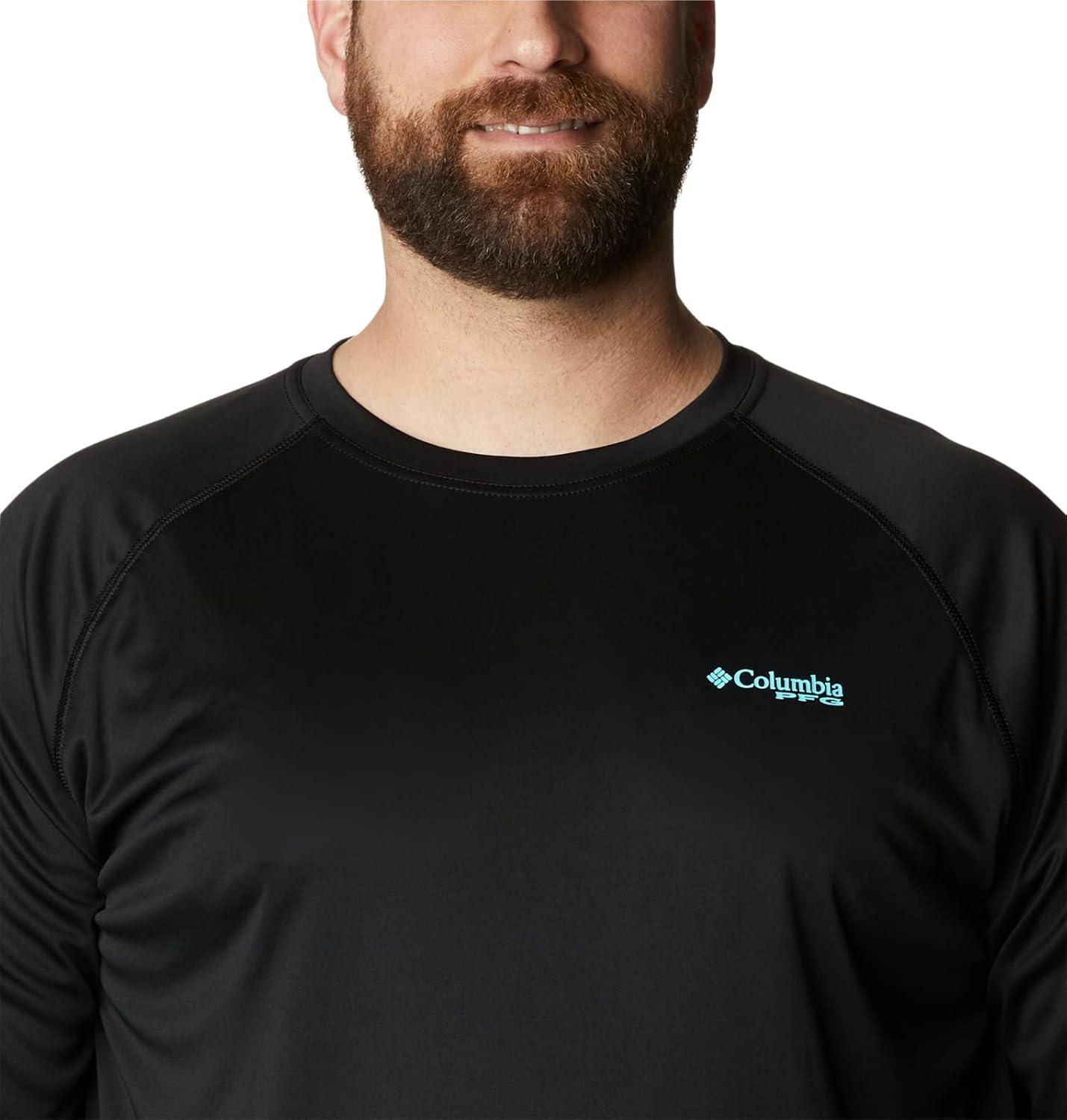 imageColumbia Mens PFG Terminal Tackle Long Sleeve ShirtBlackGulf Stream Logo