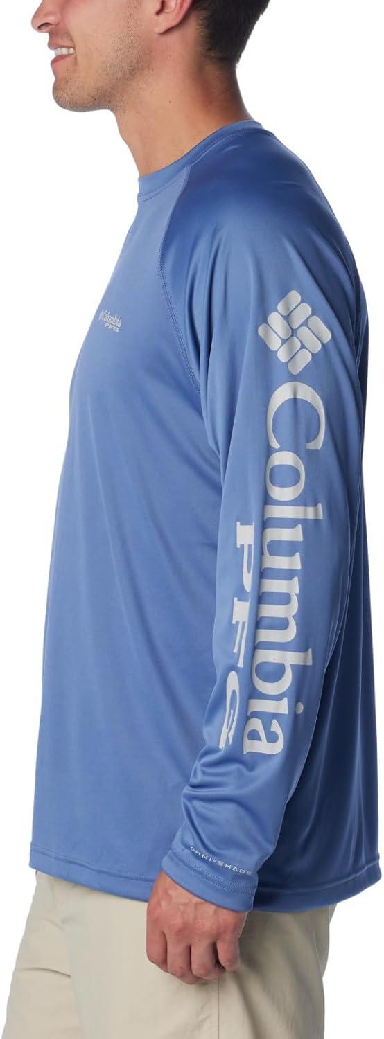 imageColumbia Mens PFG Terminal Tackle Long Sleeve ShirtBluebellCool Grey Logo