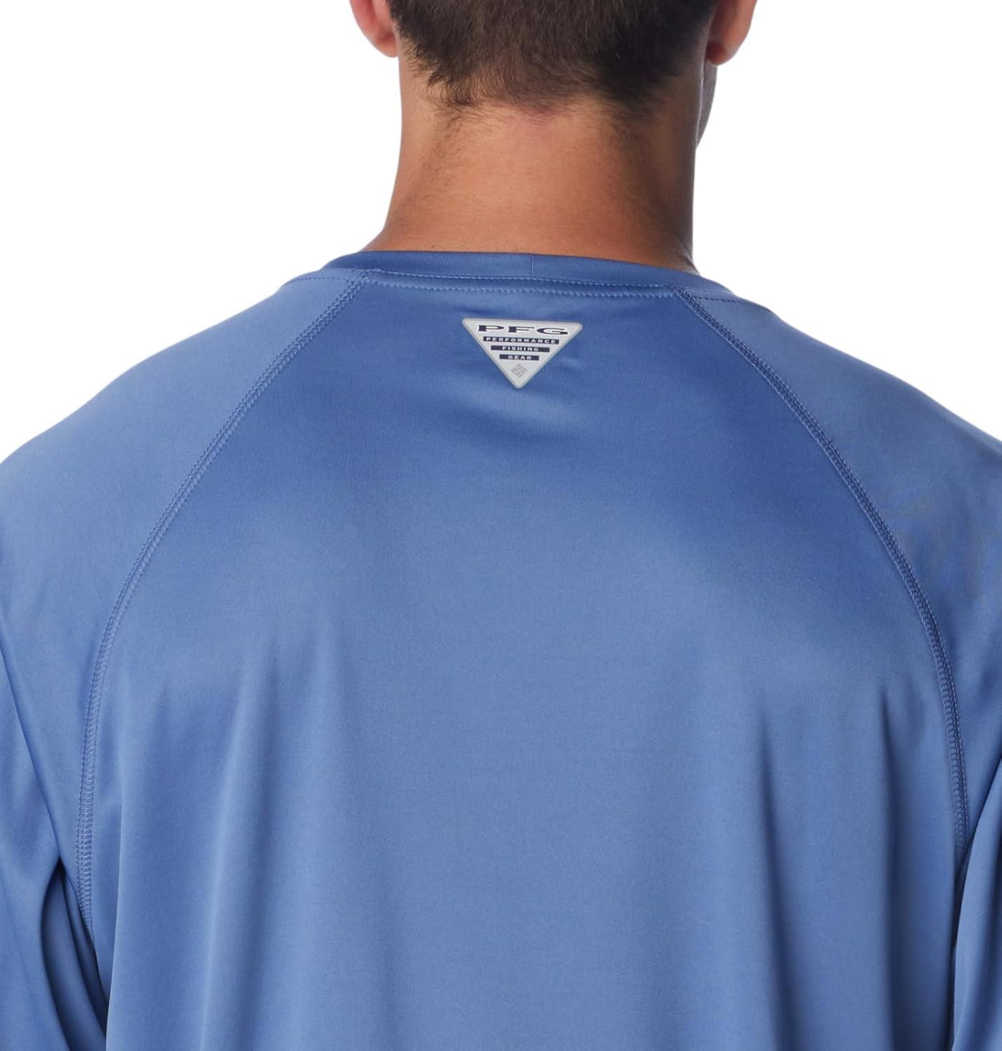 imageColumbia Mens PFG Terminal Tackle Long Sleeve ShirtBluebellCool Grey Logo