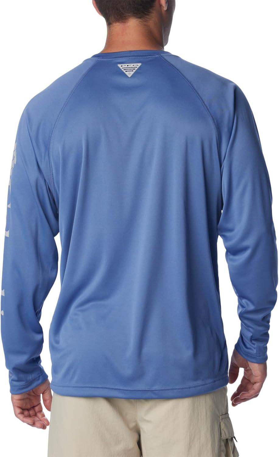 imageColumbia Mens PFG Terminal Tackle Long Sleeve ShirtBluebellCool Grey Logo