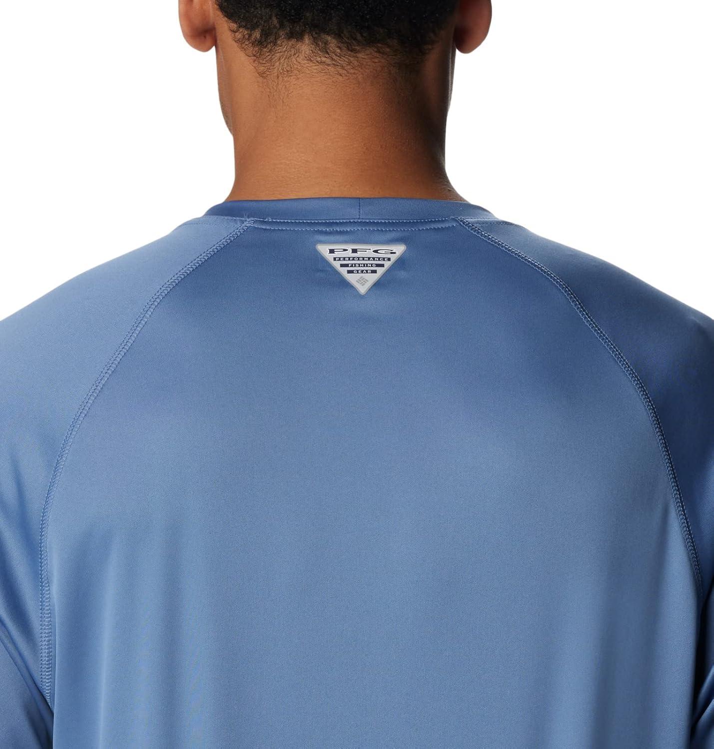 imageColumbia Mens PFG Terminal Tackle Long Sleeve ShirtBluestoneCollegiate Navy Logo