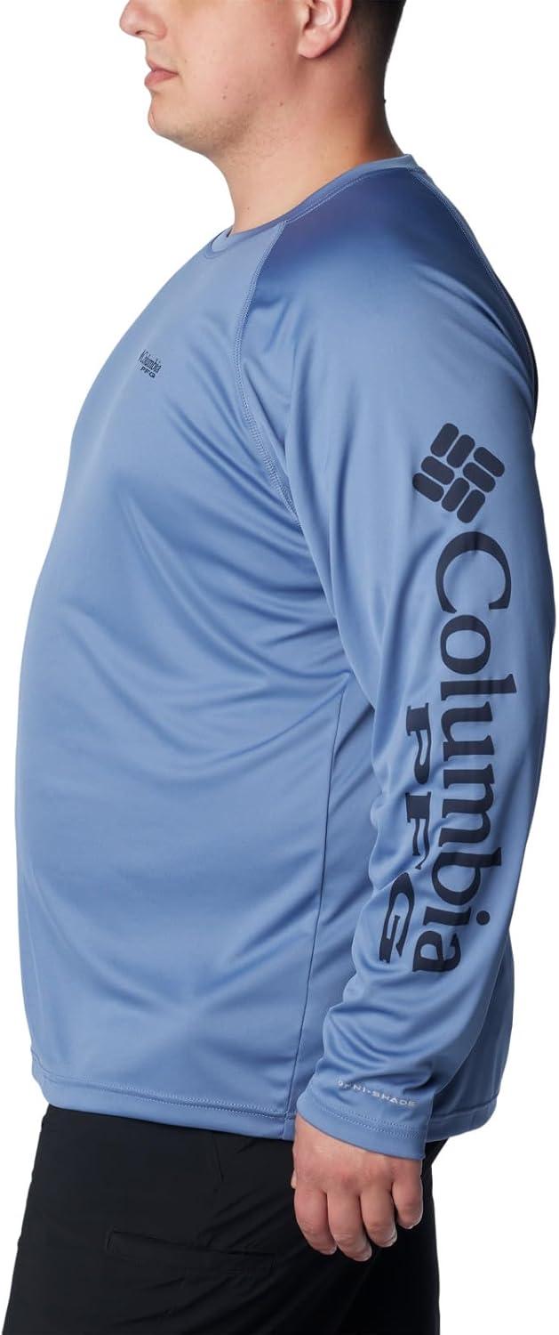 imageColumbia Mens PFG Terminal Tackle Long Sleeve ShirtBluestoneCollegiate Navy Logo