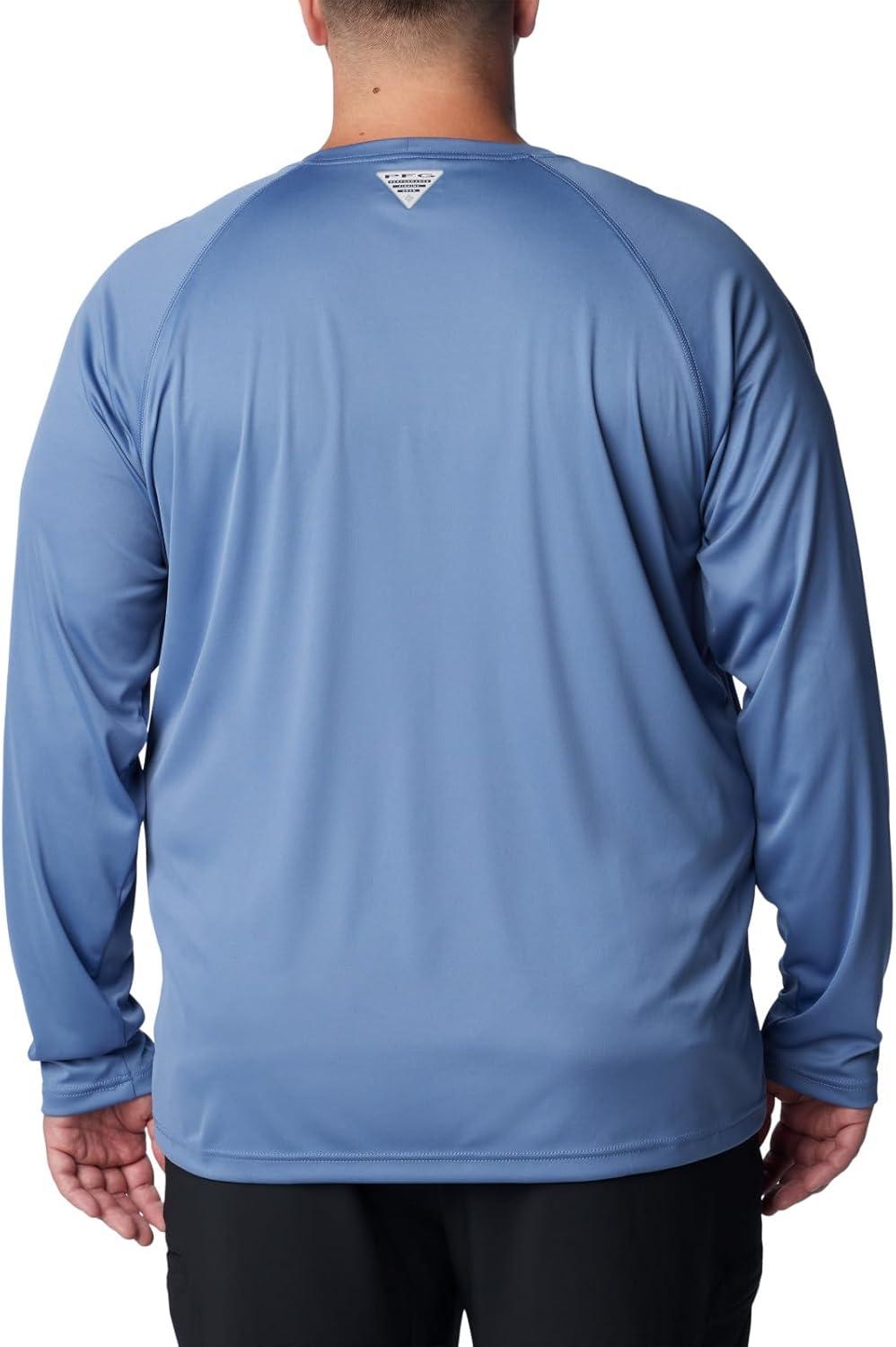 imageColumbia Mens PFG Terminal Tackle Long Sleeve ShirtBluestoneCollegiate Navy Logo