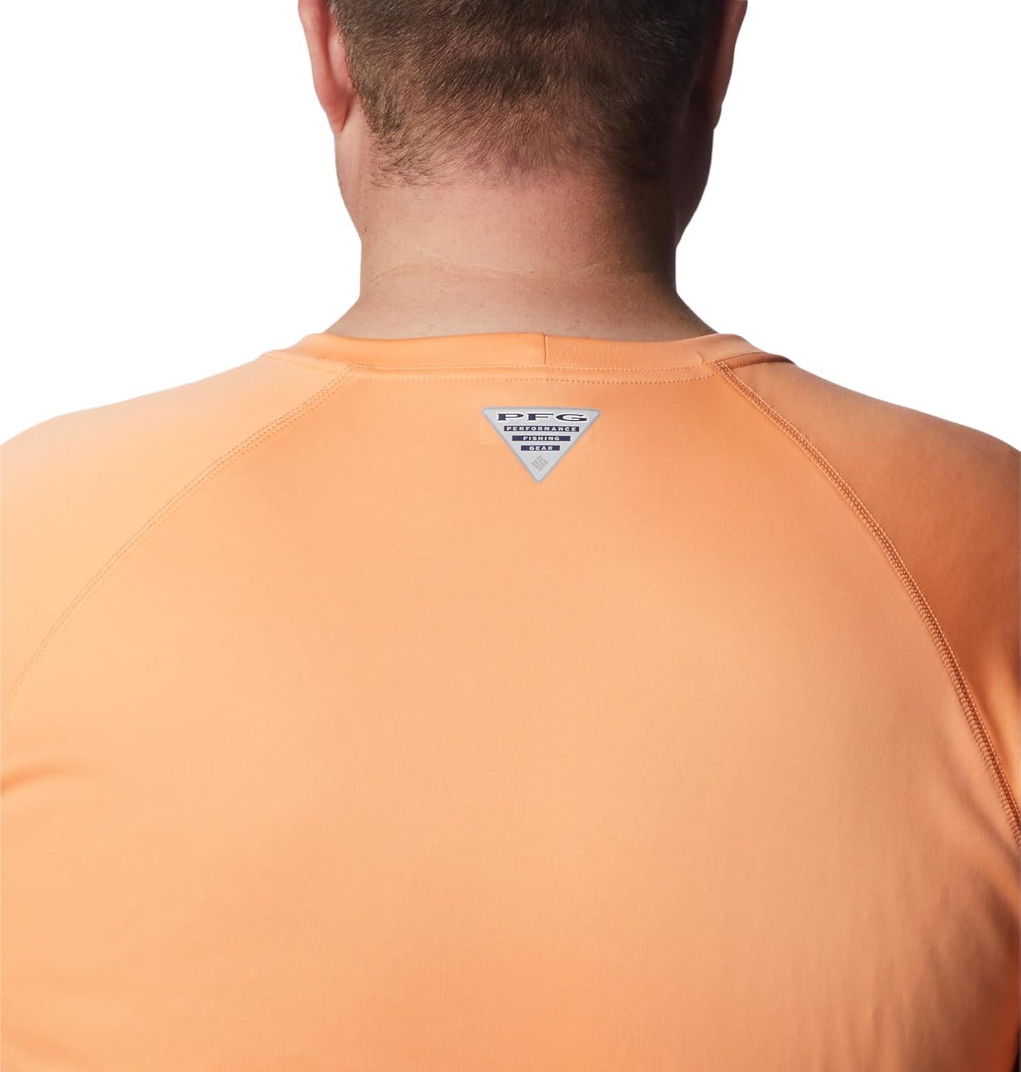 imageColumbia Mens PFG Terminal Tackle Long Sleeve ShirtBright NectarVivid Blue Logo