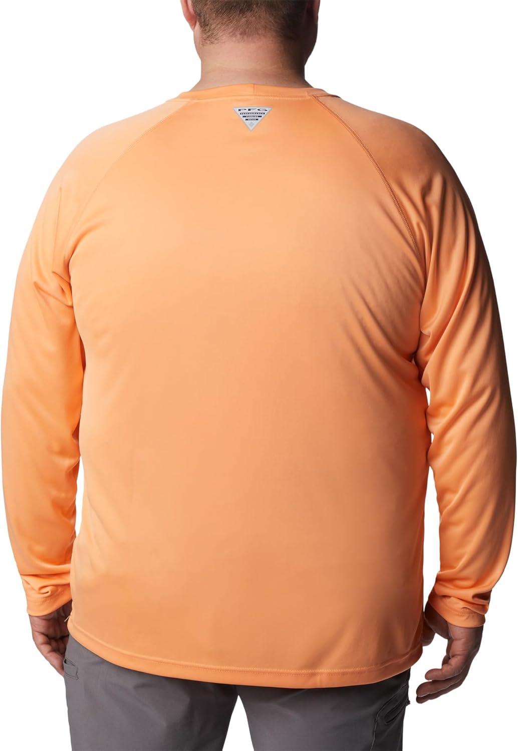 imageColumbia Mens PFG Terminal Tackle Long Sleeve ShirtBright NectarVivid Blue Logo