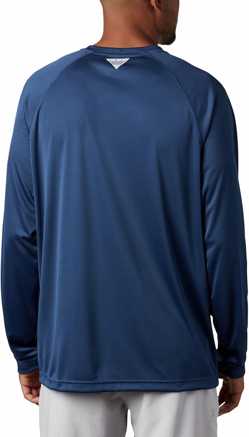 imageColumbia Mens PFG Terminal Tackle Long Sleeve ShirtCarbonRed Spark Logo