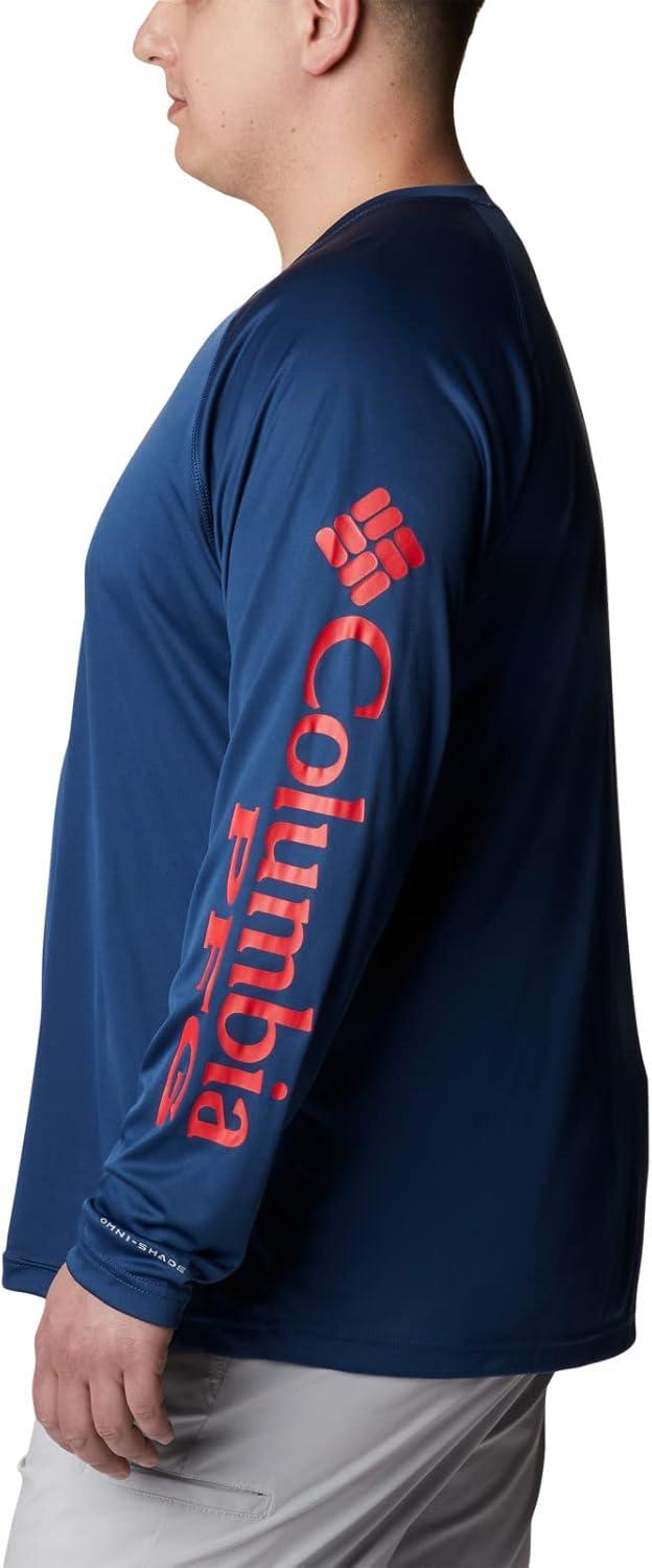 imageColumbia Mens PFG Terminal Tackle Long Sleeve ShirtCarbonRed Spark Logo