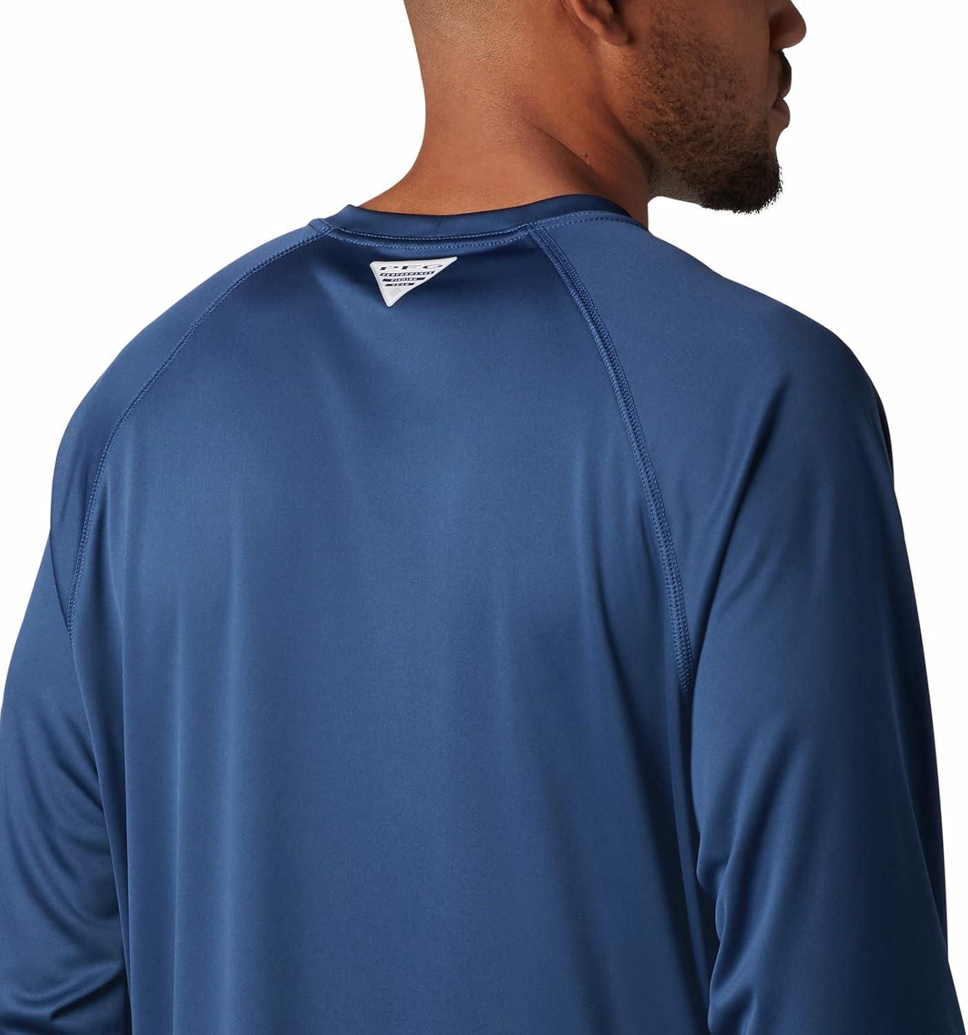 imageColumbia Mens PFG Terminal Tackle Long Sleeve ShirtCarbonRed Spark Logo