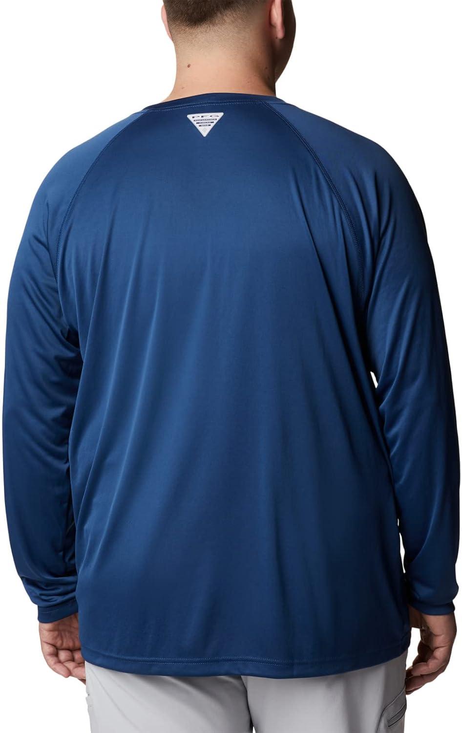 imageColumbia Mens PFG Terminal Tackle Long Sleeve ShirtCarbonRed Spark Logo