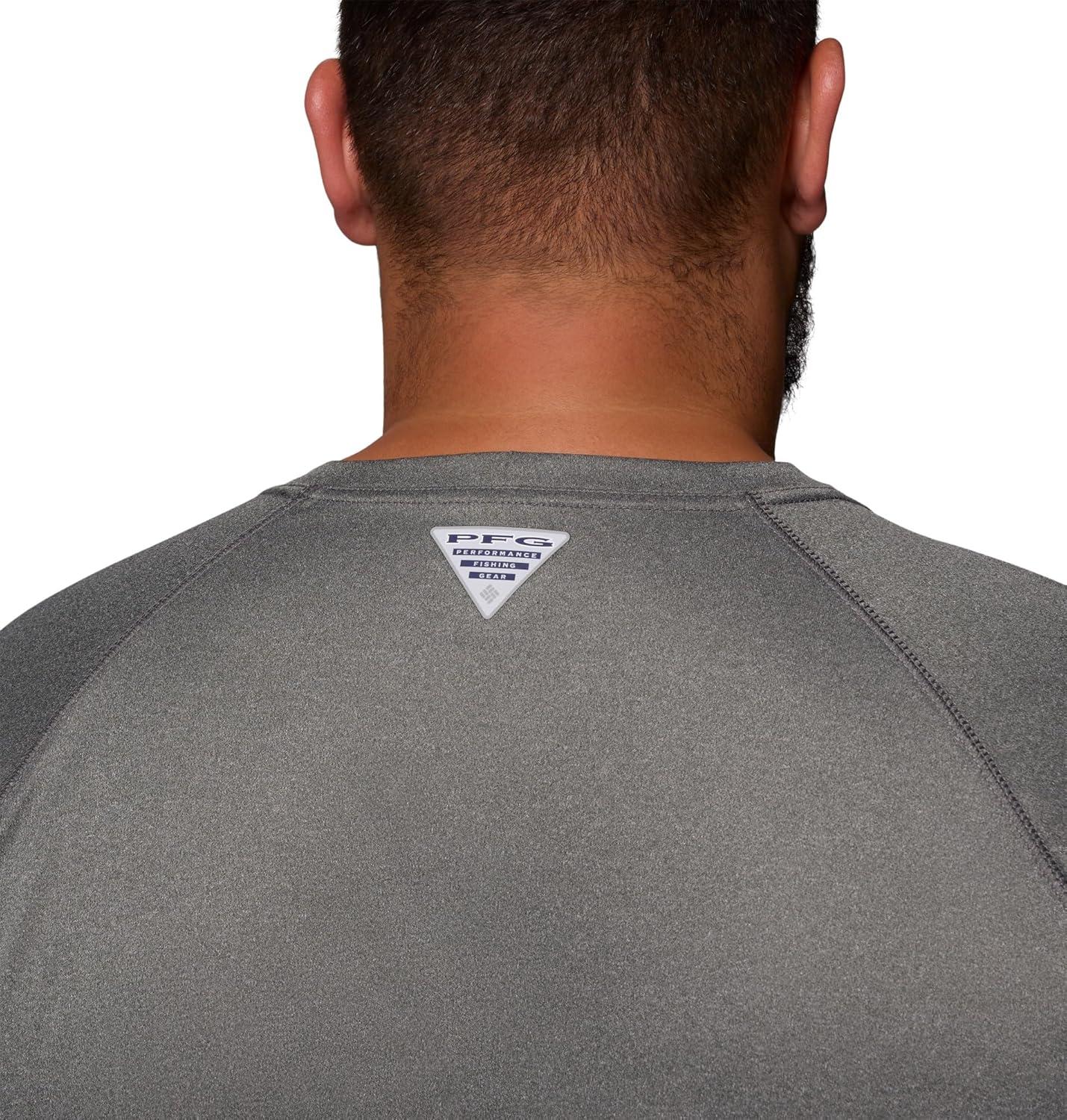 imageColumbia Mens PFG Terminal Tackle Long Sleeve ShirtCharcoal HeatherCool Grey Logo