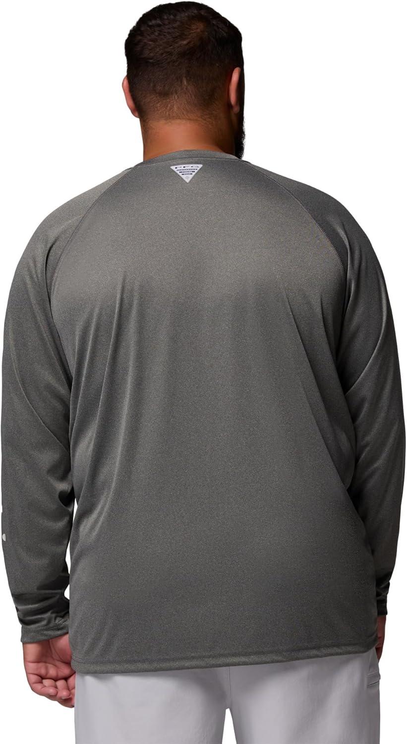 imageColumbia Mens PFG Terminal Tackle Long Sleeve ShirtCharcoal HeatherCool Grey Logo