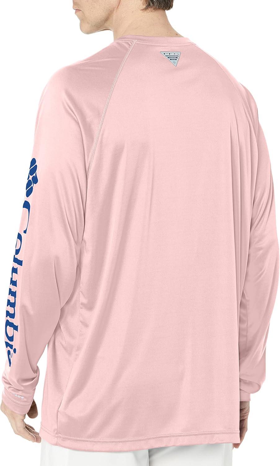 imageColumbia Mens PFG Terminal Tackle Long Sleeve ShirtCherry BlossomVivid Blue