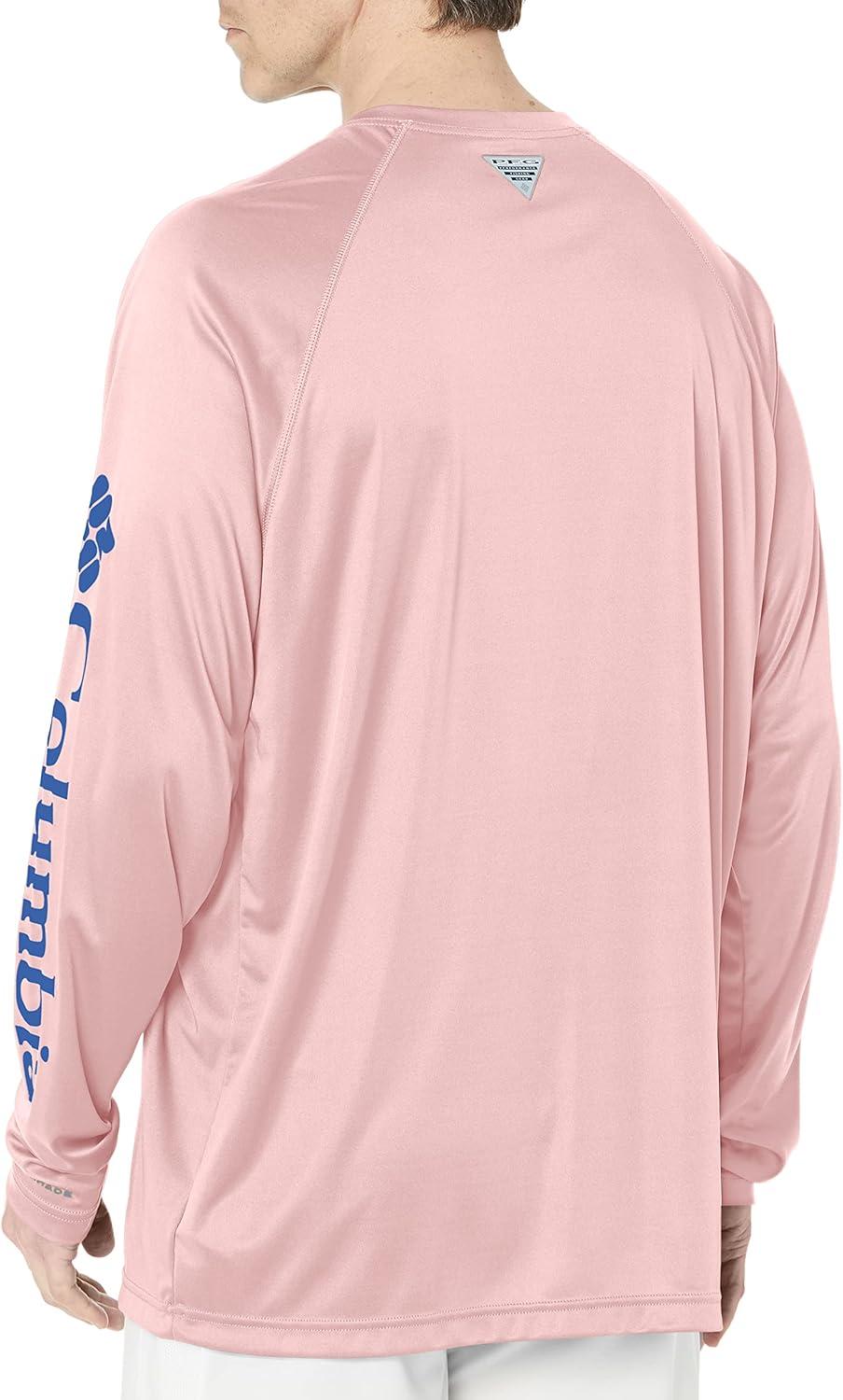 imageColumbia Mens PFG Terminal Tackle Long Sleeve ShirtCherry BlossomVivid Blue