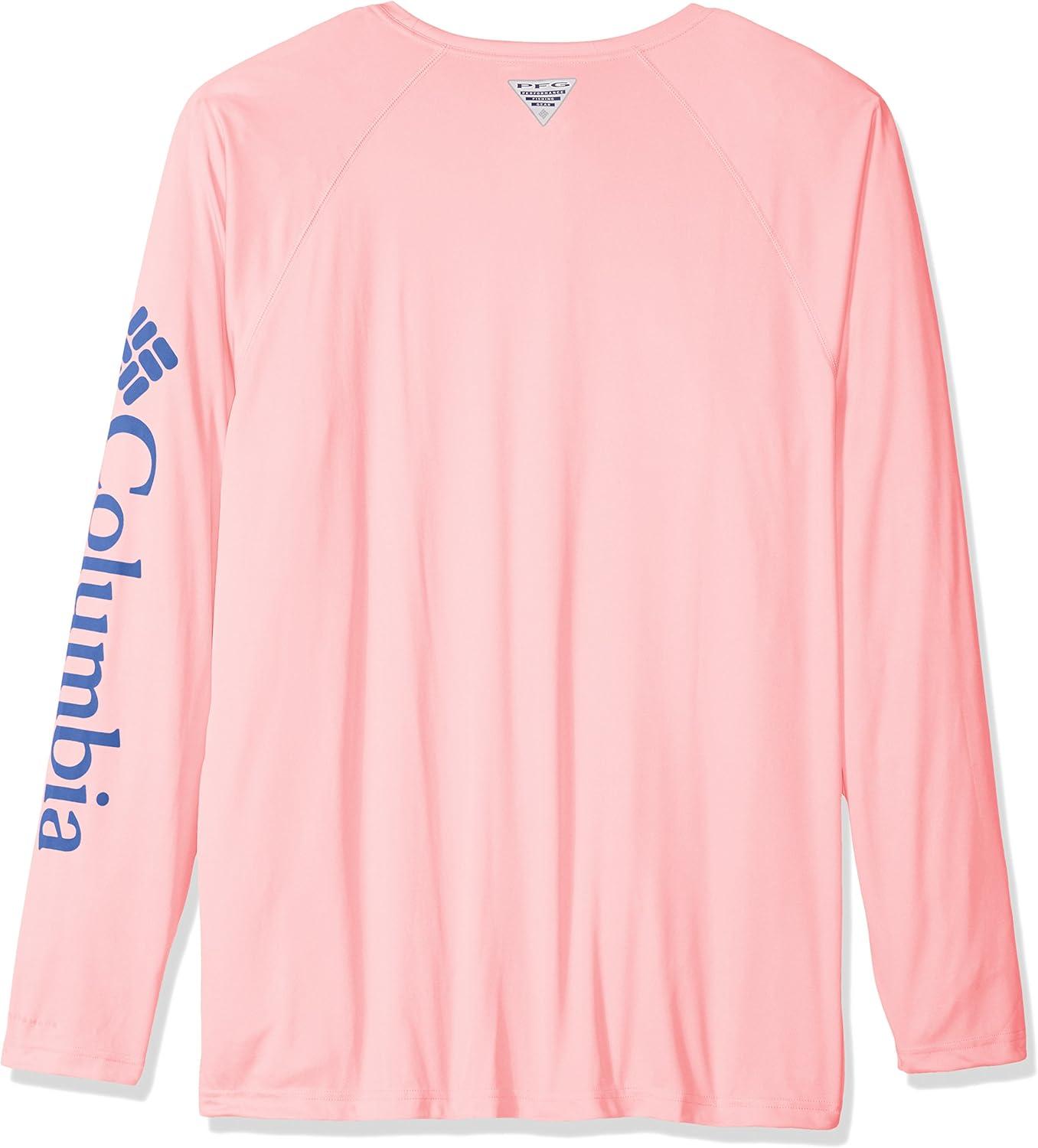 imageColumbia Mens PFG Terminal Tackle Long Sleeve ShirtCherry BlossomVivid Blue