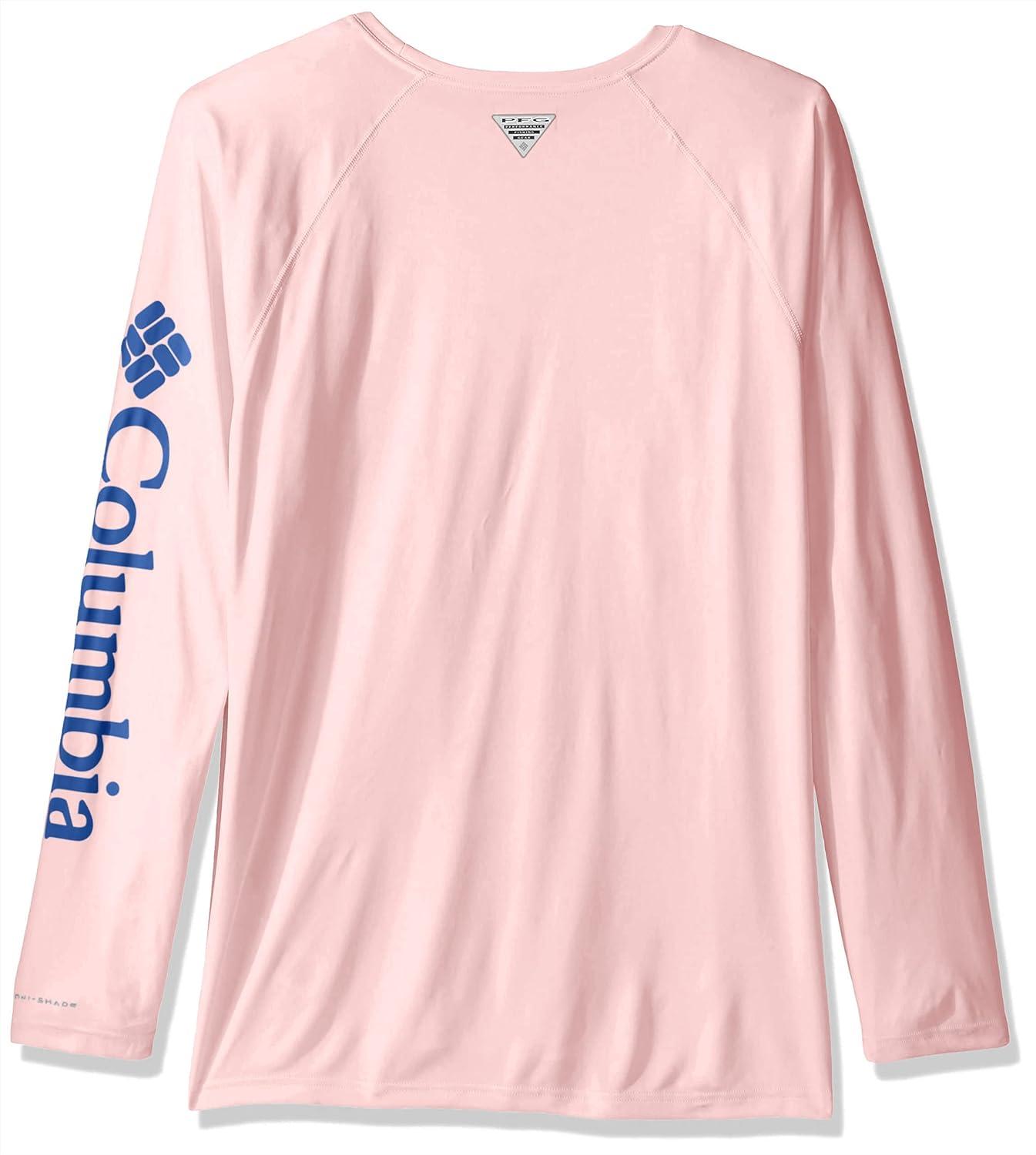 imageColumbia Mens PFG Terminal Tackle Long Sleeve ShirtCherry BlossomVivid Blue
