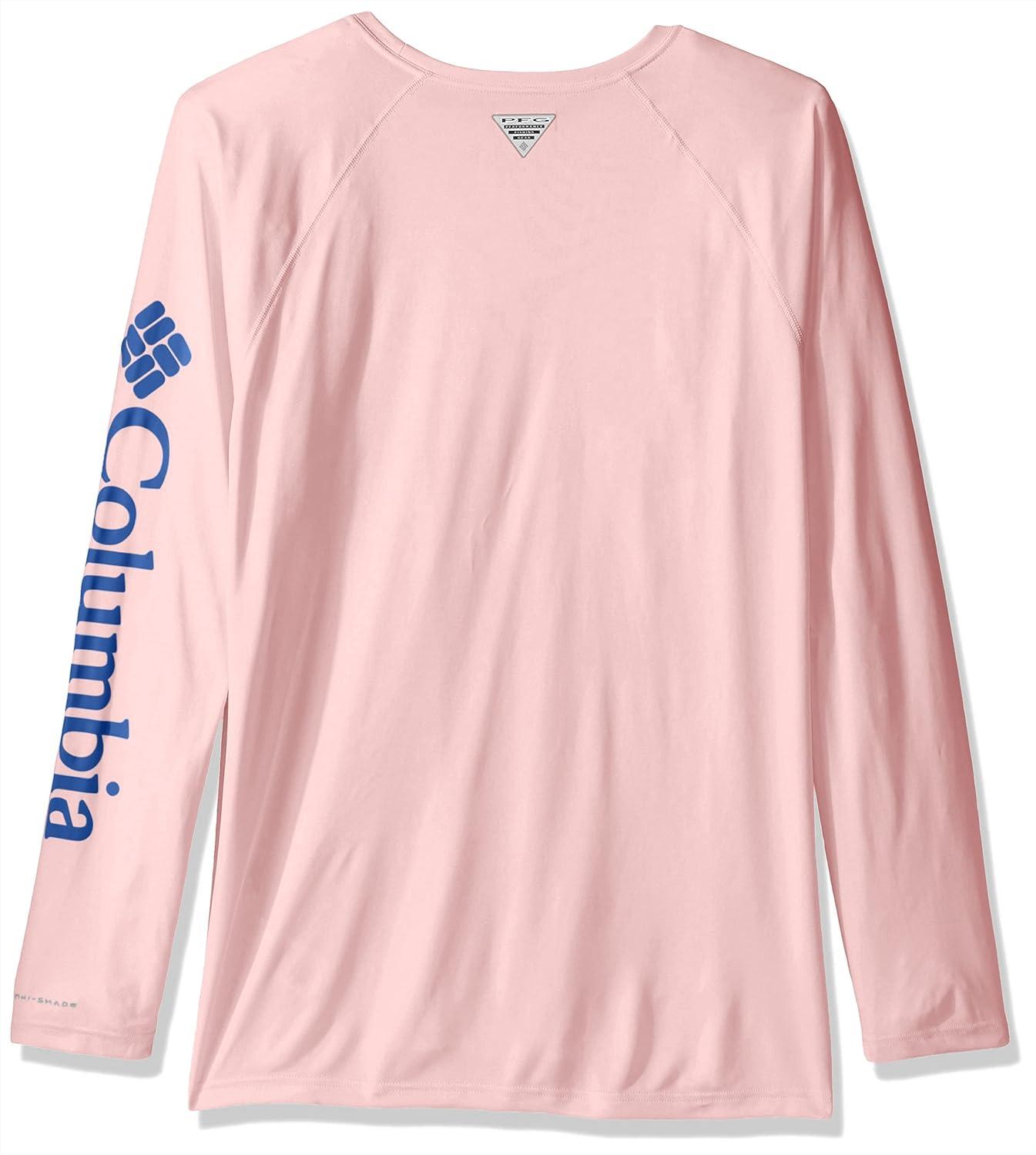 imageColumbia Mens PFG Terminal Tackle Long Sleeve ShirtCherry BlossomVivid Blue