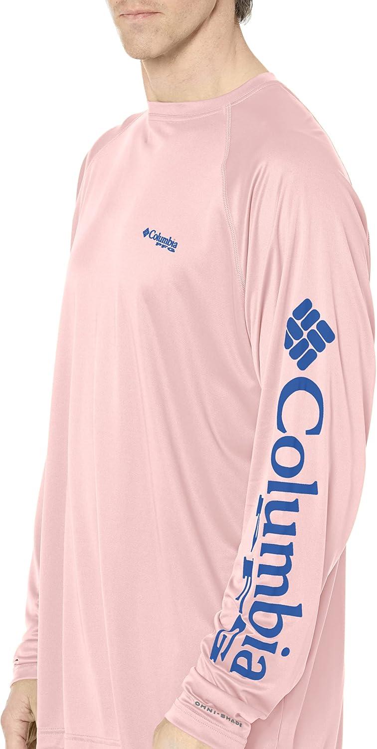 imageColumbia Mens PFG Terminal Tackle Long Sleeve ShirtCherry BlossomVivid Blue