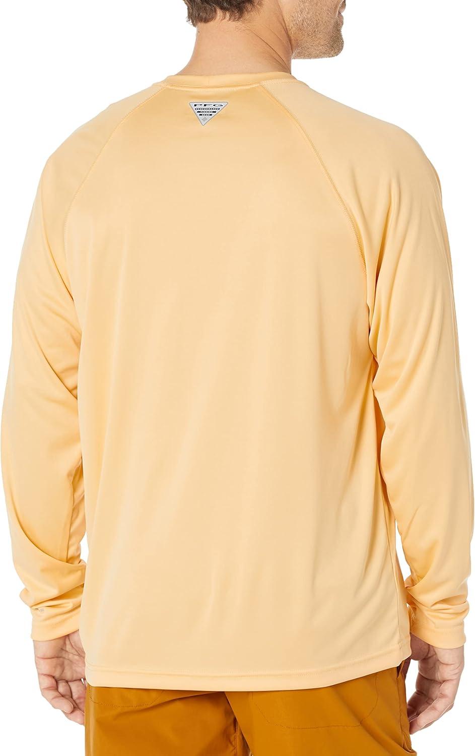 imageColumbia Mens PFG Terminal Tackle Long Sleeve ShirtCocoa ButterCity Grey Logo