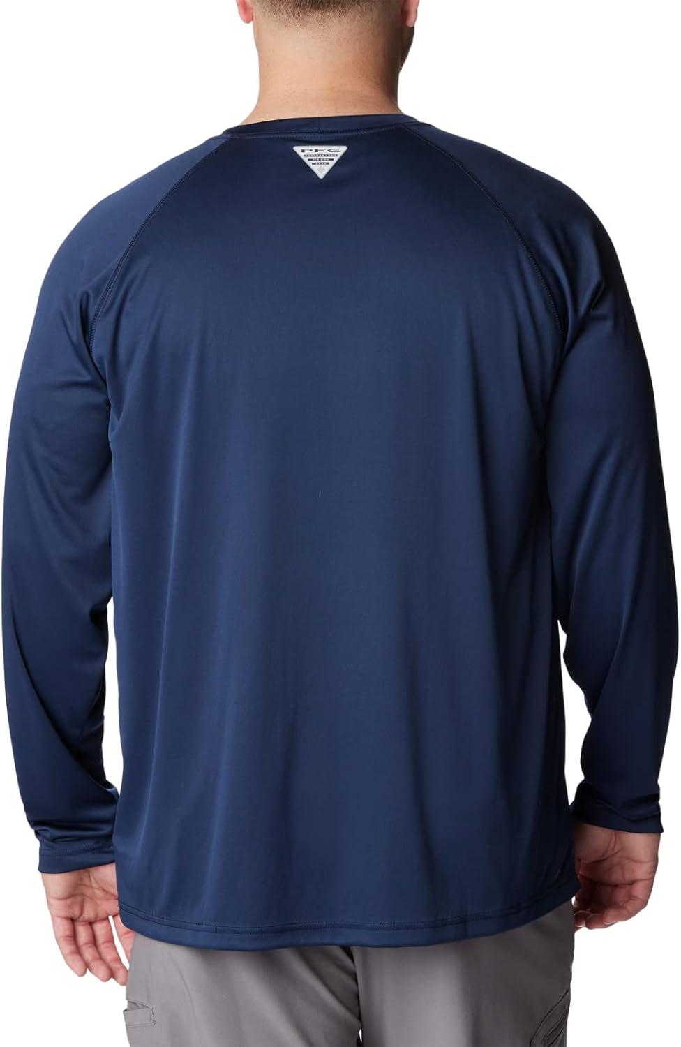 imageColumbia Mens PFG Terminal Tackle Long Sleeve ShirtCollegiate NavySunset Red Logo