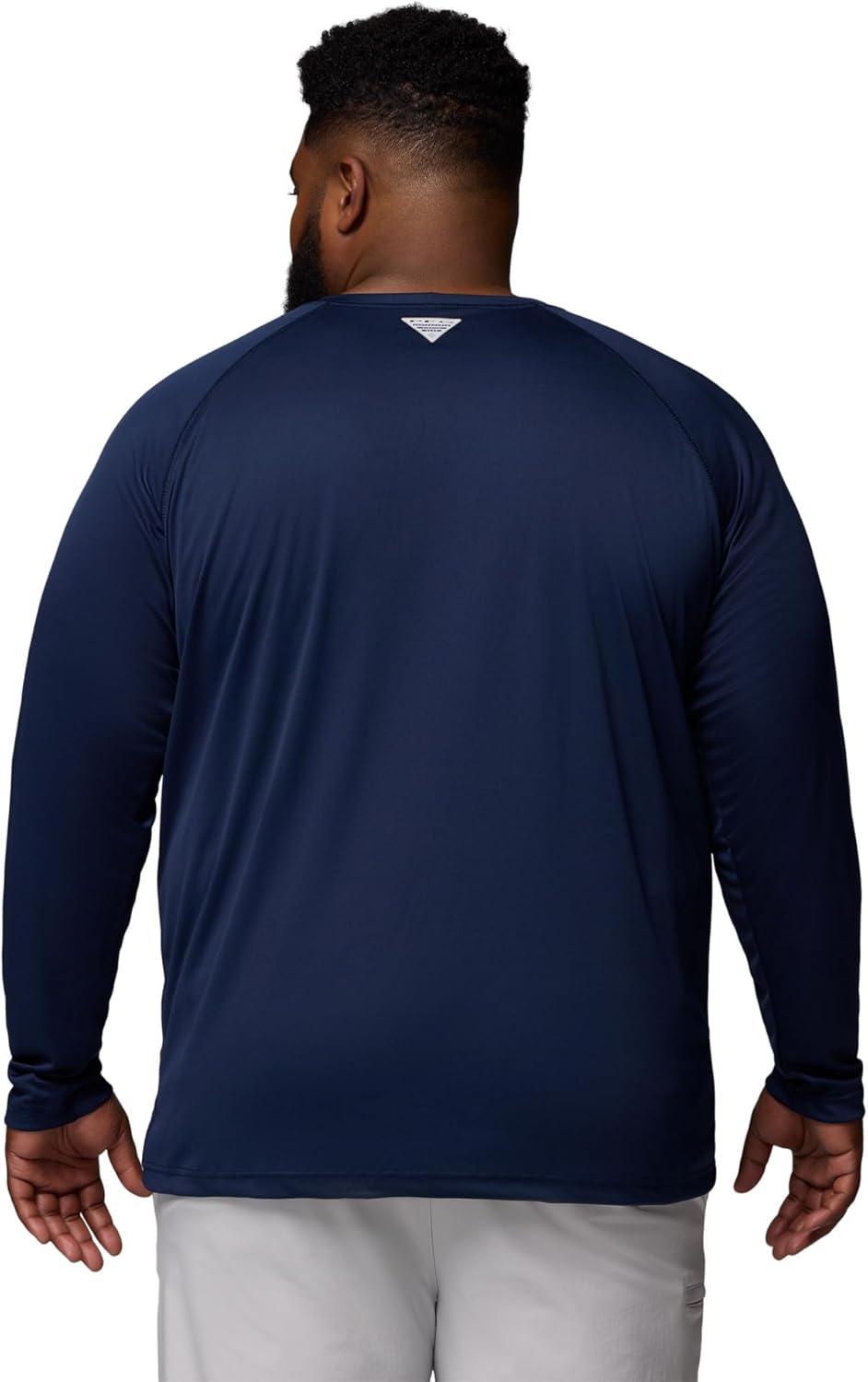 imageColumbia Mens PFG Terminal Tackle Long Sleeve ShirtCollegiate NavySunset Red Logo