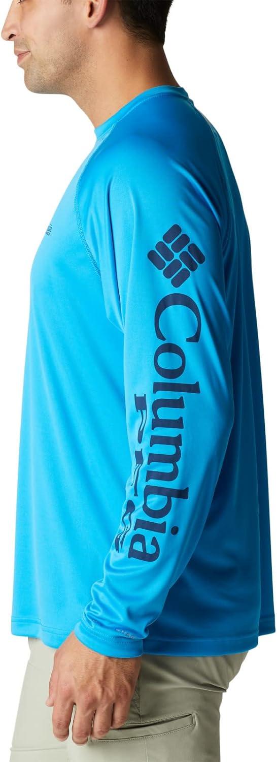imageColumbia Mens PFG Terminal Tackle Long Sleeve ShirtCompass BlueCarbon Logo