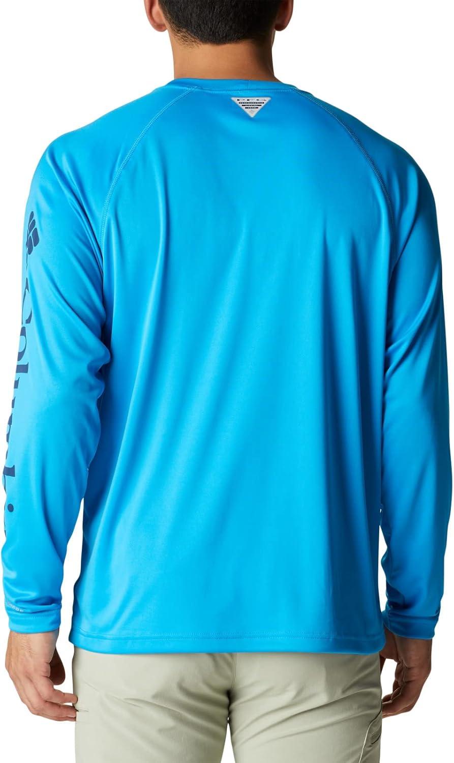 imageColumbia Mens PFG Terminal Tackle Long Sleeve ShirtCompass BlueCarbon Logo
