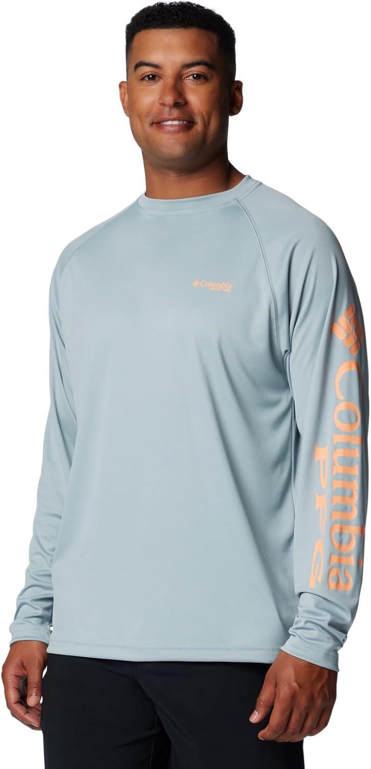 imageColumbia Mens PFG Terminal Tackle Long Sleeve ShirtCrushed BlueBright Nectar Logo
