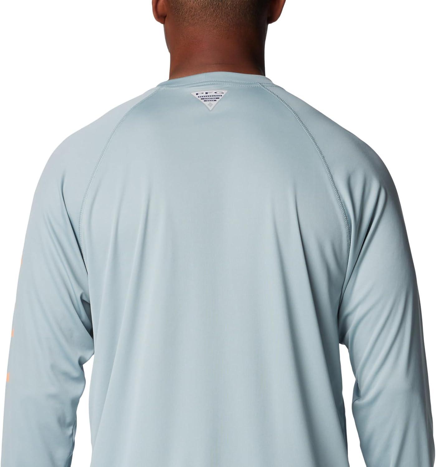 imageColumbia Mens PFG Terminal Tackle Long Sleeve ShirtCrushed BlueBright Nectar Logo