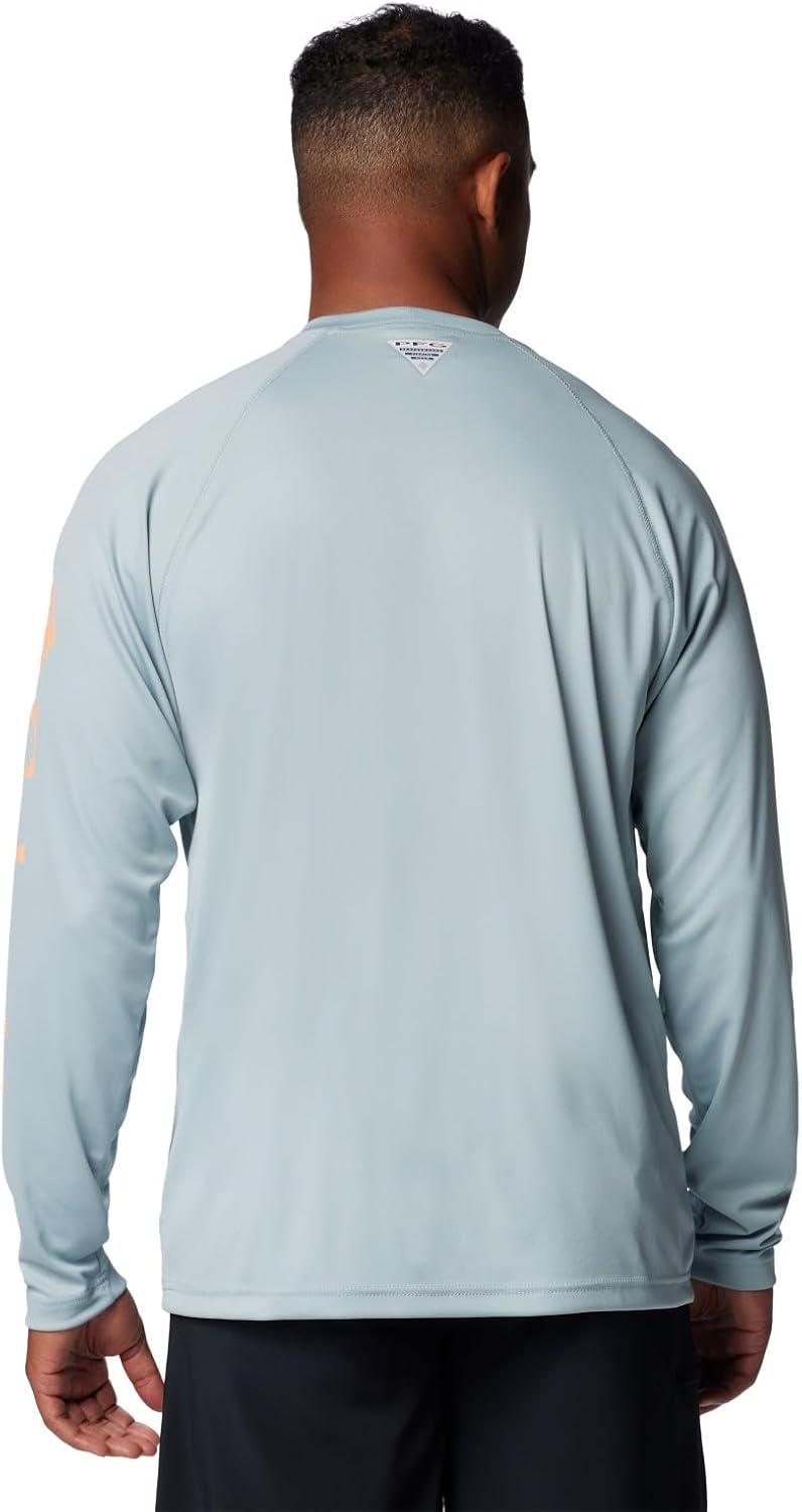 imageColumbia Mens PFG Terminal Tackle Long Sleeve ShirtCrushed BlueBright Nectar Logo