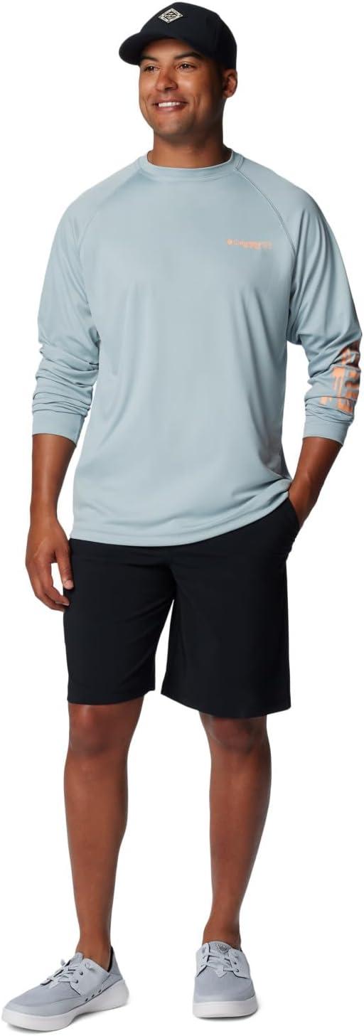 imageColumbia Mens PFG Terminal Tackle Long Sleeve ShirtCrushed BlueBright Nectar Logo