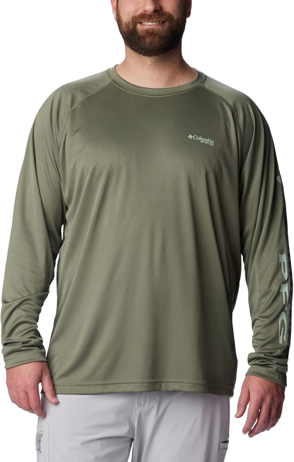 imageColumbia Mens PFG Terminal Tackle Long Sleeve ShirtCypressCool Green Logo