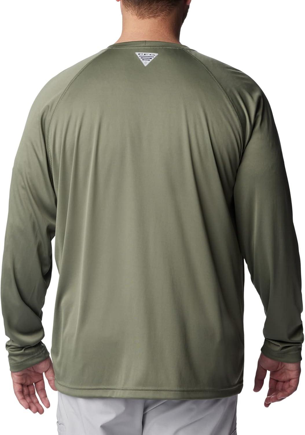 imageColumbia Mens PFG Terminal Tackle Long Sleeve ShirtCypressCool Green Logo