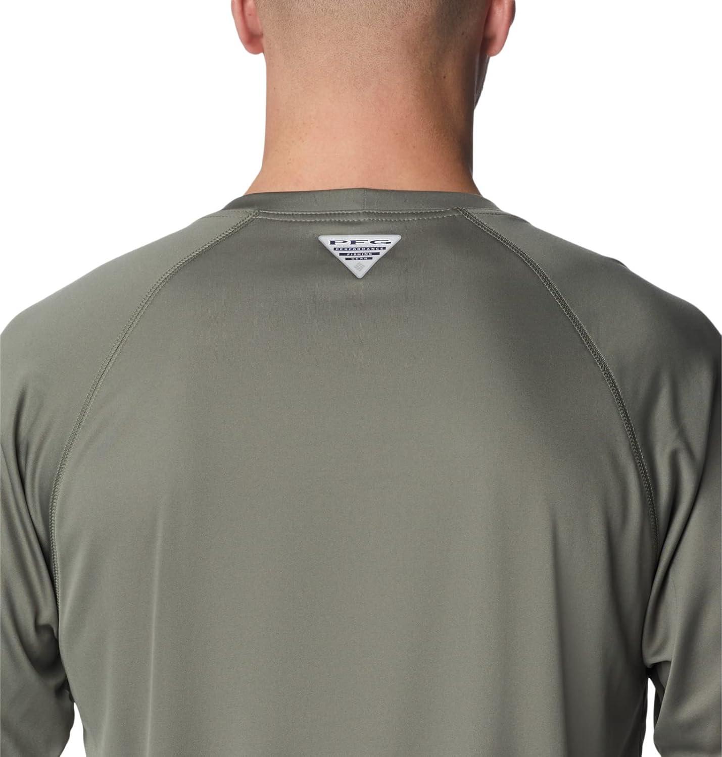 imageColumbia Mens PFG Terminal Tackle Long Sleeve ShirtCypressCool Green Logo