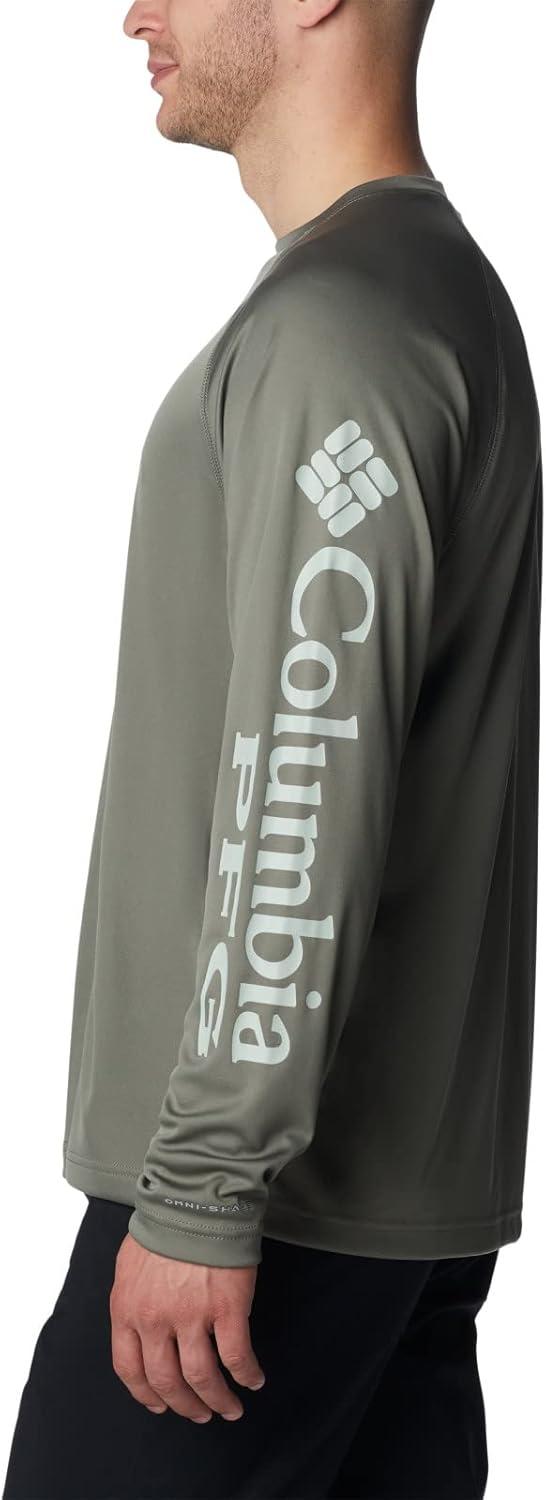 imageColumbia Mens PFG Terminal Tackle Long Sleeve ShirtCypressCool Green Logo