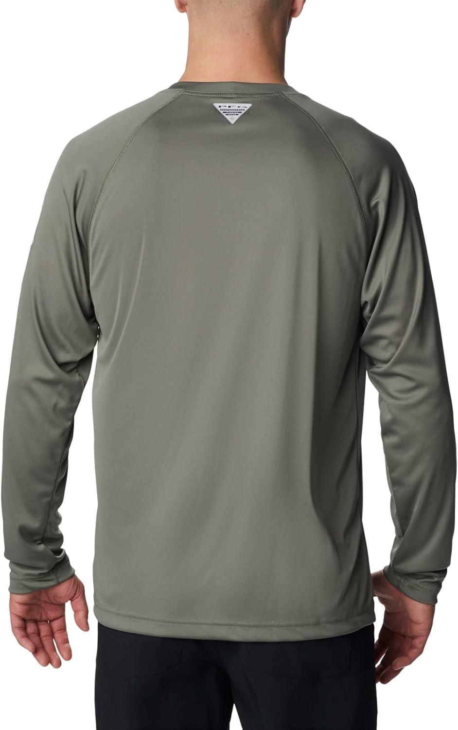 imageColumbia Mens PFG Terminal Tackle Long Sleeve ShirtCypressCool Green Logo