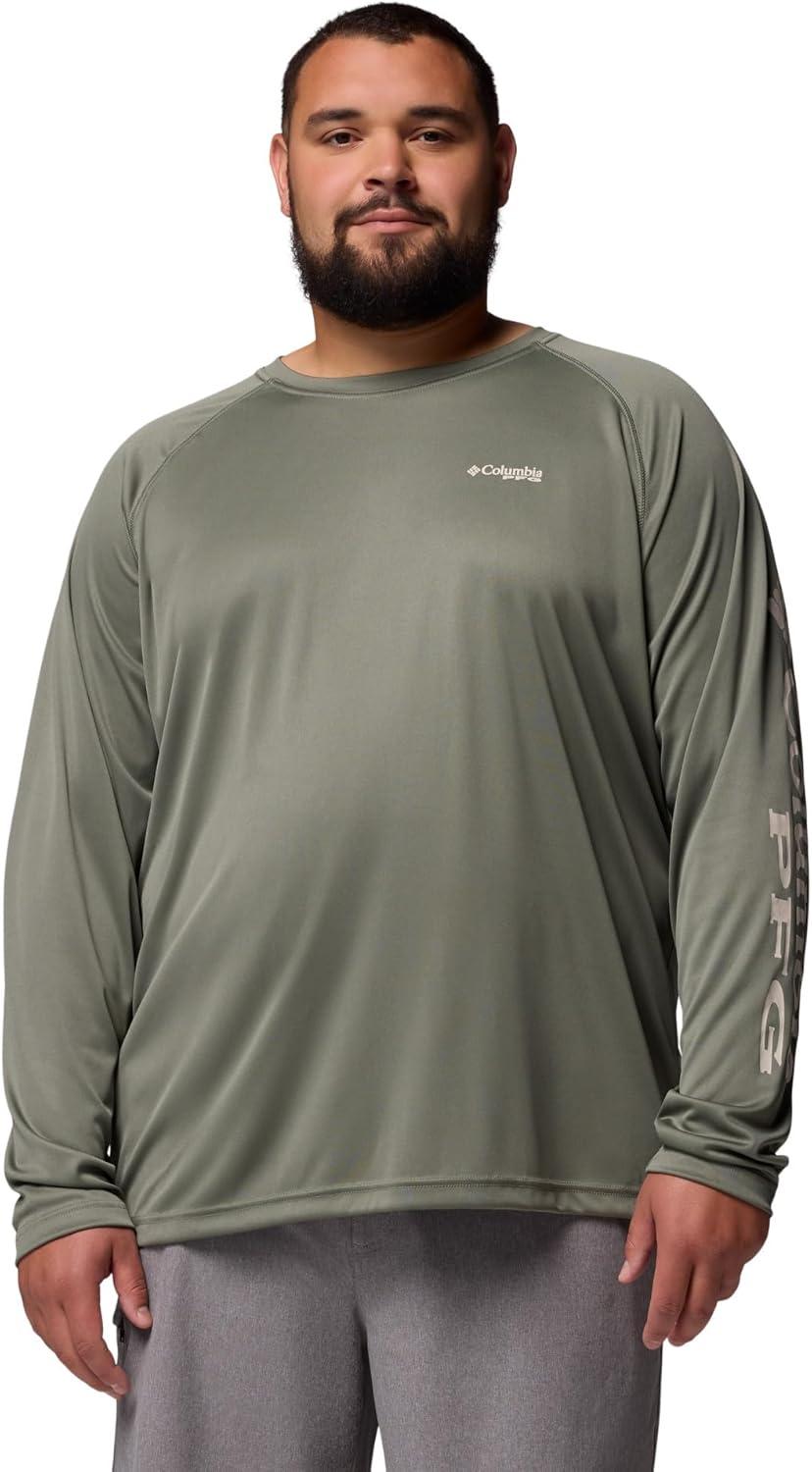 imageColumbia Mens PFG Terminal Tackle Long Sleeve ShirtCypressDark Stone Logo