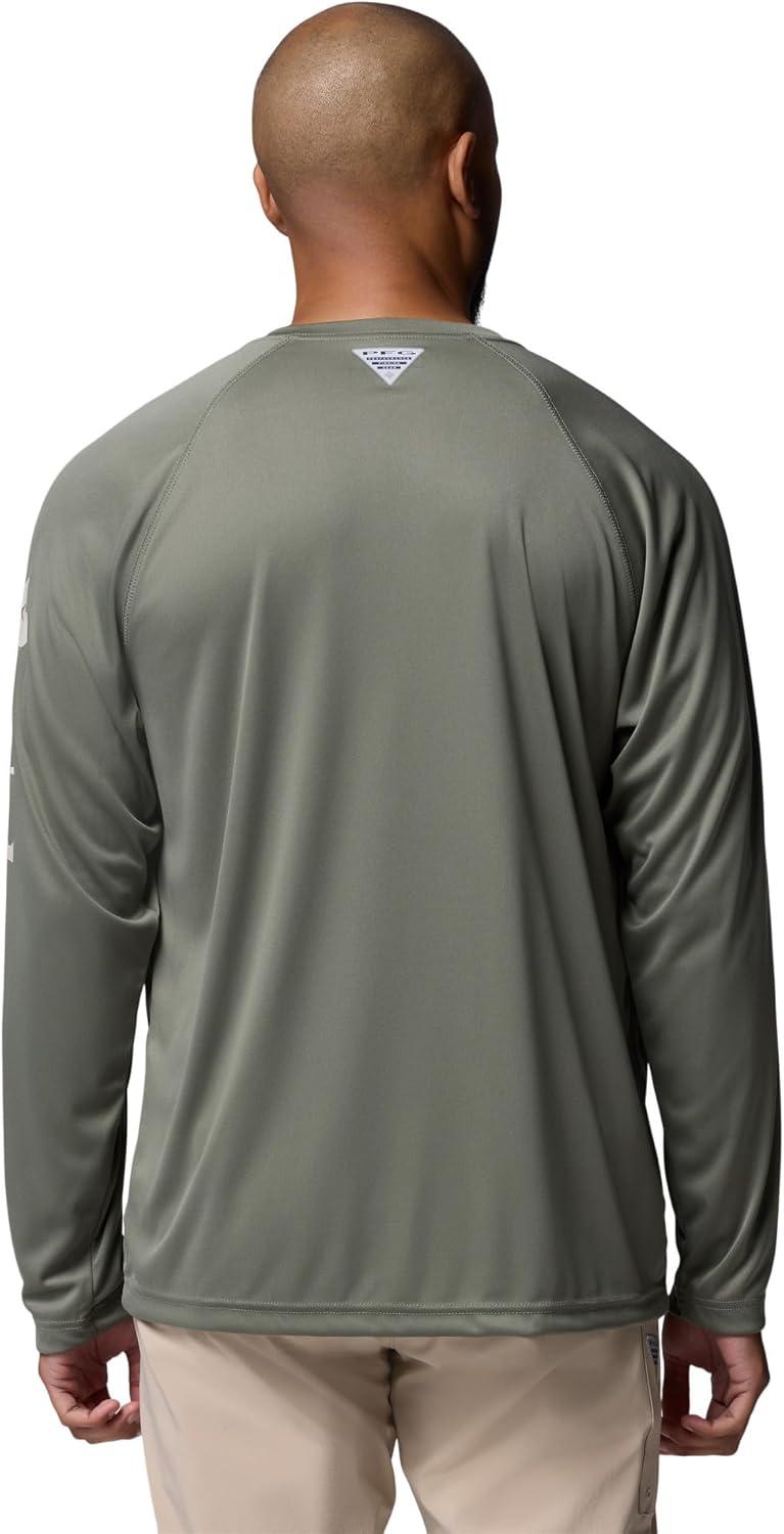 imageColumbia Mens PFG Terminal Tackle Long Sleeve ShirtCypressDark Stone Logo