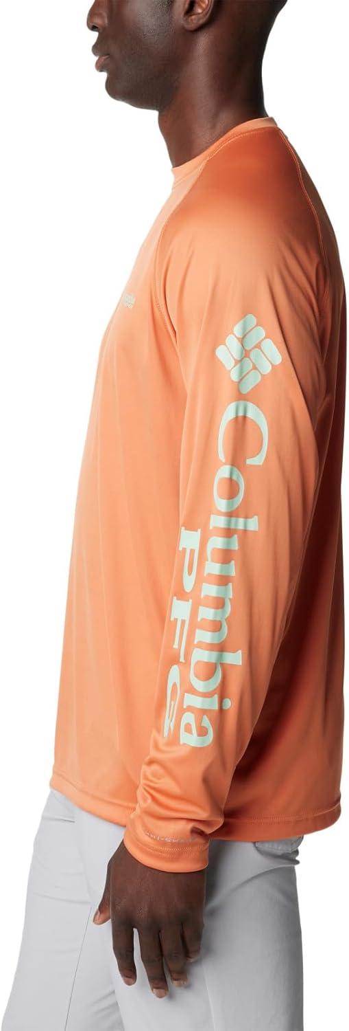 imageColumbia Mens PFG Terminal Tackle Long Sleeve ShirtDusty OrangeNew Mint Logo