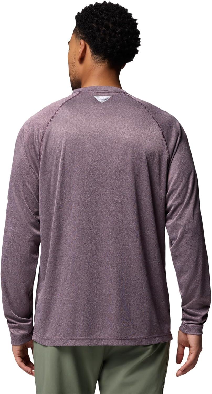 imageColumbia Mens PFG Terminal Tackle Long Sleeve ShirtDusty Purple HeatherCool Grey Logo