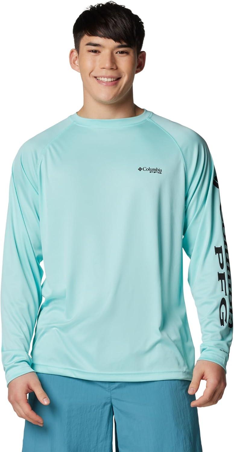 imageColumbia Mens PFG Terminal Tackle Long Sleeve ShirtGulf StreamBlack Logo