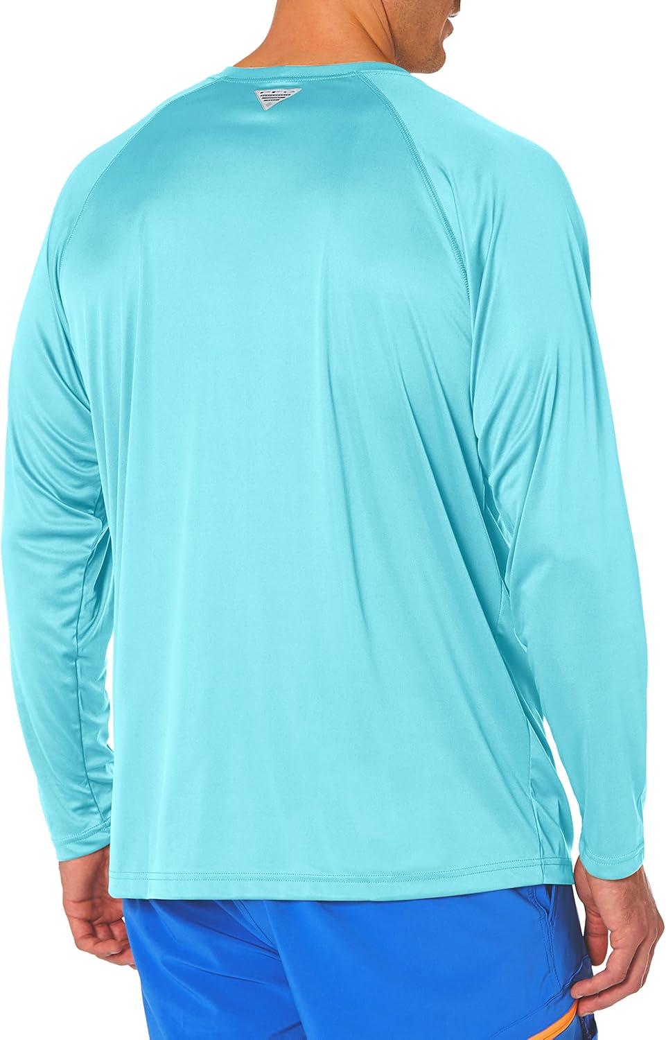 imageColumbia Mens PFG Terminal Tackle Long Sleeve ShirtGulf StreamBlack Logo