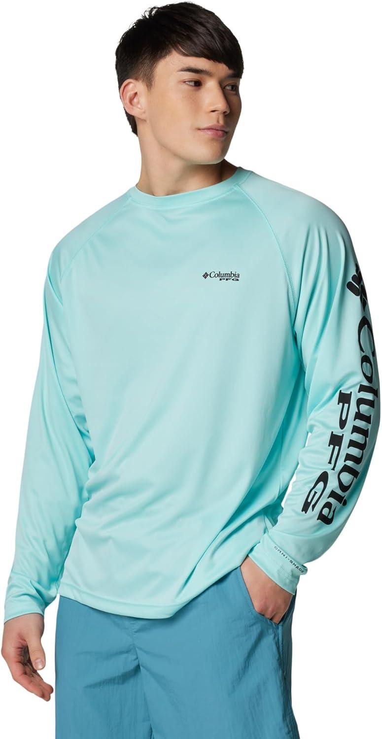 imageColumbia Mens PFG Terminal Tackle Long Sleeve ShirtGulf StreamBlack Logo