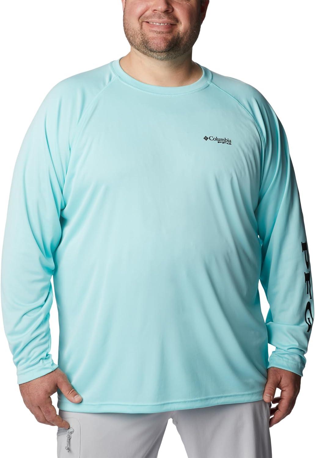 imageColumbia Mens PFG Terminal Tackle Long Sleeve ShirtGulf StreamBlack Logo