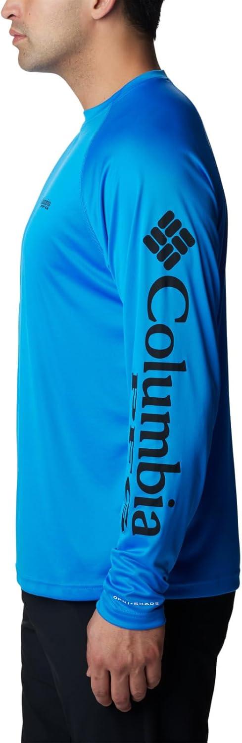 imageColumbia Mens PFG Terminal Tackle Long Sleeve ShirtHyper BlueBlack Logo