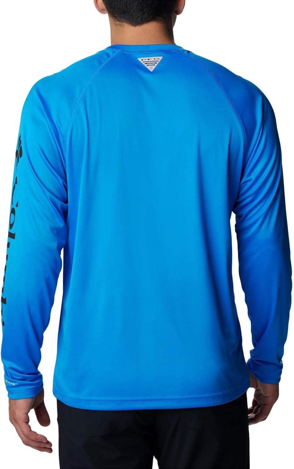 imageColumbia Mens PFG Terminal Tackle Long Sleeve ShirtHyper BlueBlack Logo